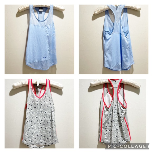 Bundle Of 2 NIKE DRI-FIT Running Tanks